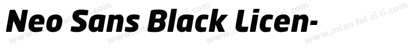 Neo Sans Black Licen字体转换